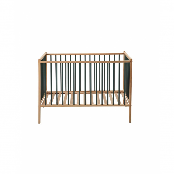 Lit en bois 60x120 cm rémi hybride kaki Combelle