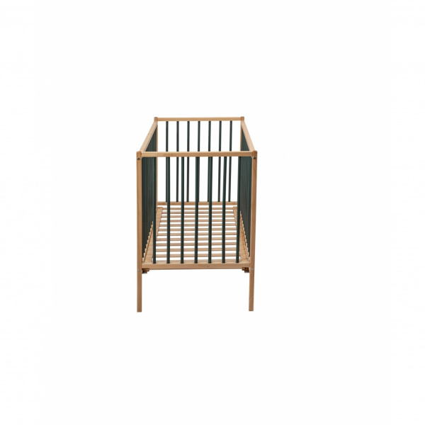 Lit en bois 60x120 cm rémi hybride kaki Combelle
