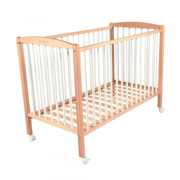 Lit bébé arthur 60x120 hybride blanc Combelle