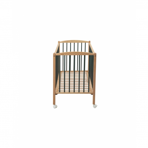 Lit en bois 60x120 cm arthur hybride kaki Combelle