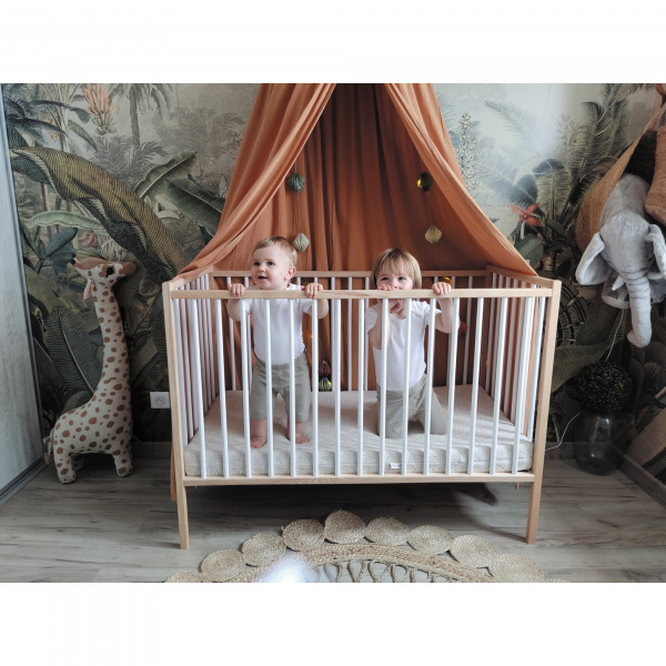 Lit bébé remi 70x140cm hybride noir Combelle