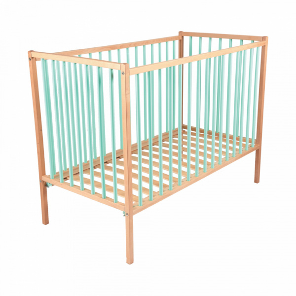 Lit bébé remi 70x140cm hybride vert mint Combelle