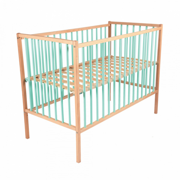 Lit bébé remi 70x140cm hybride vert mint Combelle