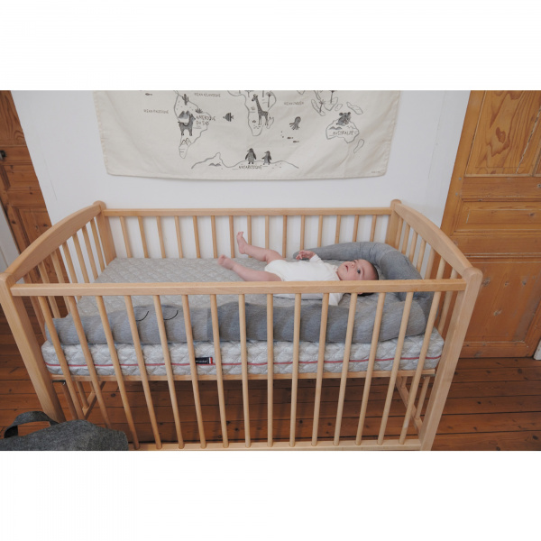 Lit bébé arthur 70x140 hybride blanc Combelle