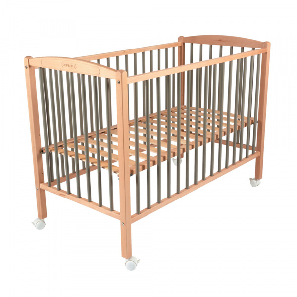 Lit bébé arthur 70x140 hybride gris Combelle