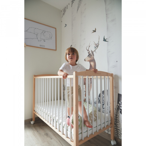 Lit bébé arthur 70x140 hybride noir Combelle
