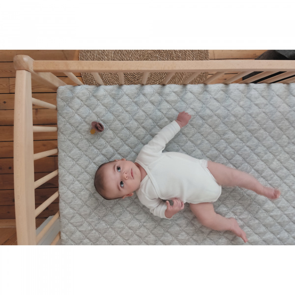 Lit bébé arthur 70x140 hybride vert mint Combelle