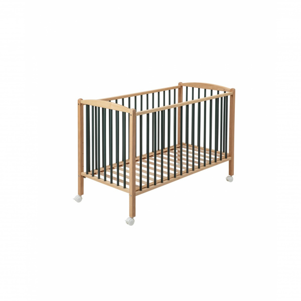 Lit en bois 70x140 cm arthur hybride kaki Combelle