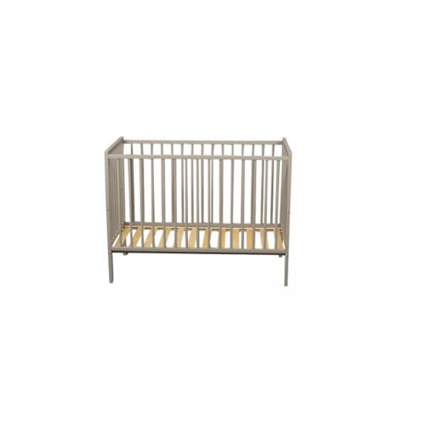 Lit bébé remi 60x120 laque gris clair Combelle