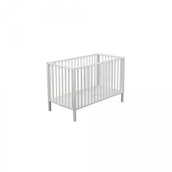 Lit bébé extra-pliant roméo laqué blanc 60 x 120 cm Combelle