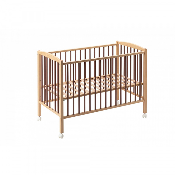 Lit en bois 60x120 cm arthur hybride vieux rose Combelle