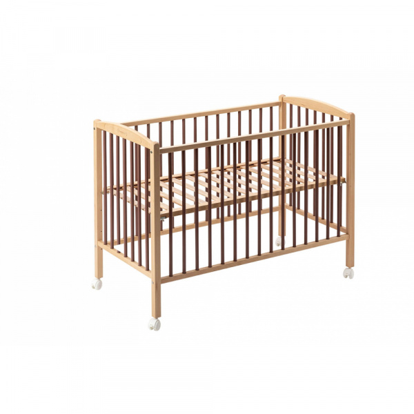 Lit en bois 60x120 cm arthur hybride vieux rose Combelle