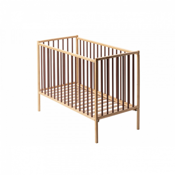 Lit en bois 70x140 cm rémi hybride vieux rose Combelle