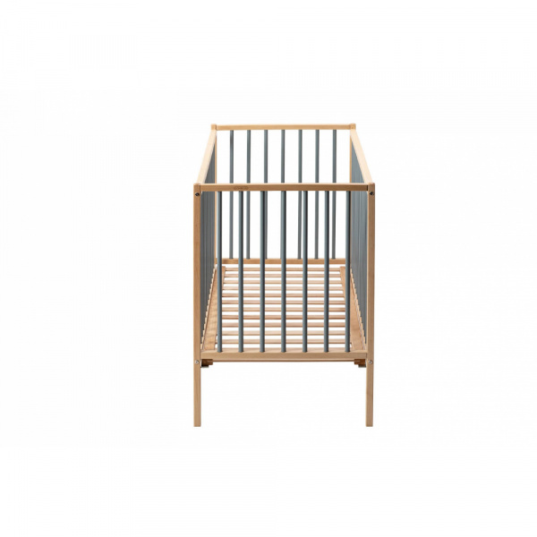 Lit en bois 70x140 cm rémi hybride bleu gris Combelle