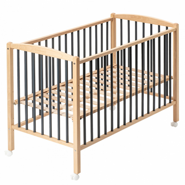 Lit en bois 70x140 cm arthur anthracite Combelle