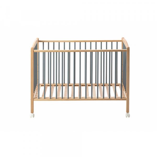 Lit en bois 70x140 cm arthur hybride bleu gris Combelle