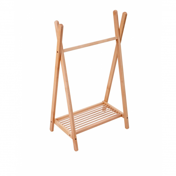 Portant à vêtements pour enfant léandre vernis naturel Combelle