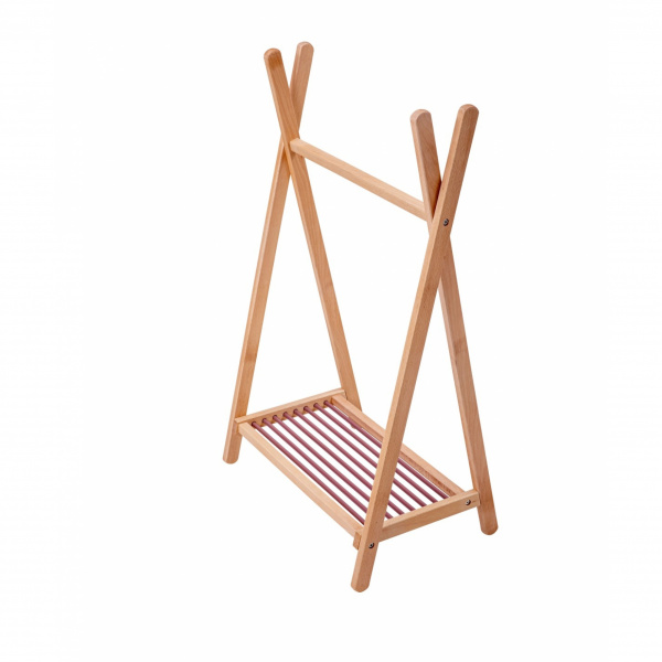 Portant à vêtements pour enfant léandre hybride vieux rose Combelle