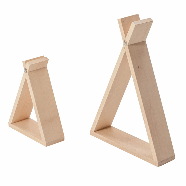 Lot de 2 étagères tipi brut Combelle
