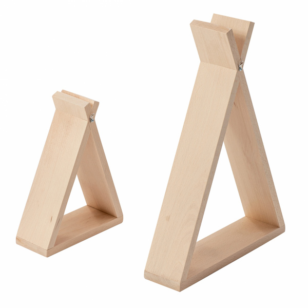 Lot de 2 étagères tipi brut Combelle