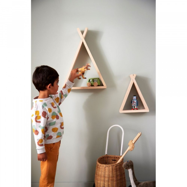 Lot de 2 étagères tipi brut Combelle