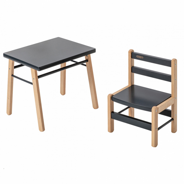 Petite table enfant gabriel anthracite Combelle