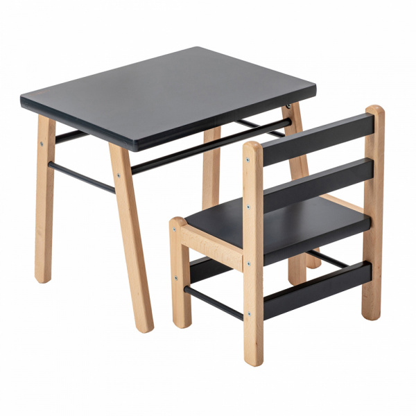 Petite table enfant gabriel anthracite Combelle