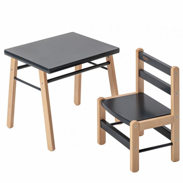 Petite table enfant gabriel anthracite Combelle