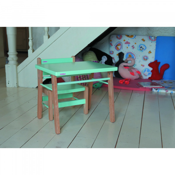 Petite table enfant gabriel hybride vieux rose Combelle