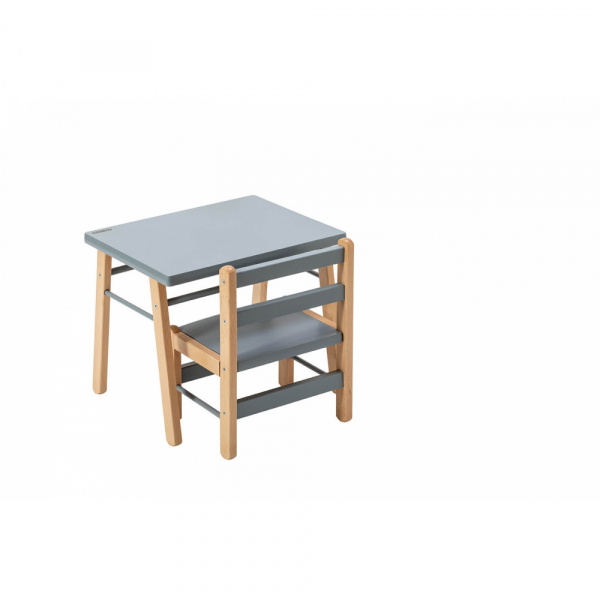 Petite table enfant gabriel hybride bleu gris Combelle