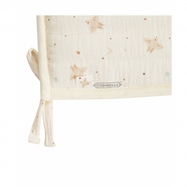 Tour de lit matelassé hirondelle ecru Combelle