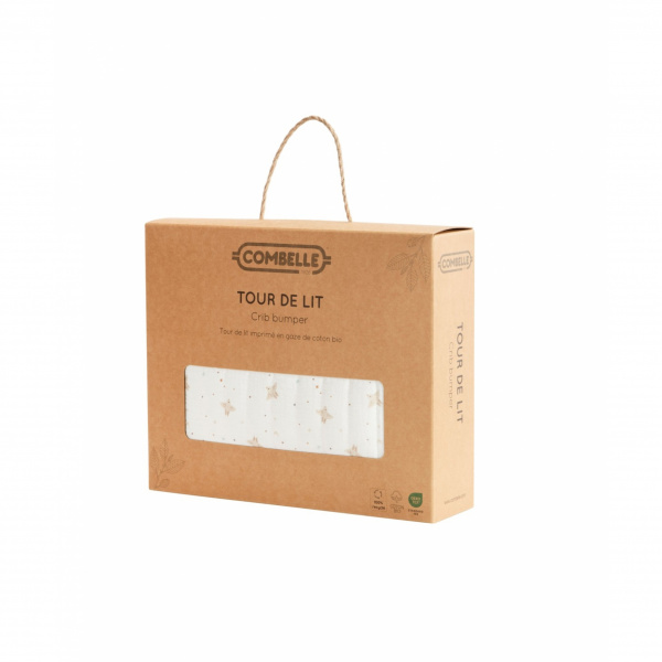 Tour de lit matelassé hirondelle ecru Combelle