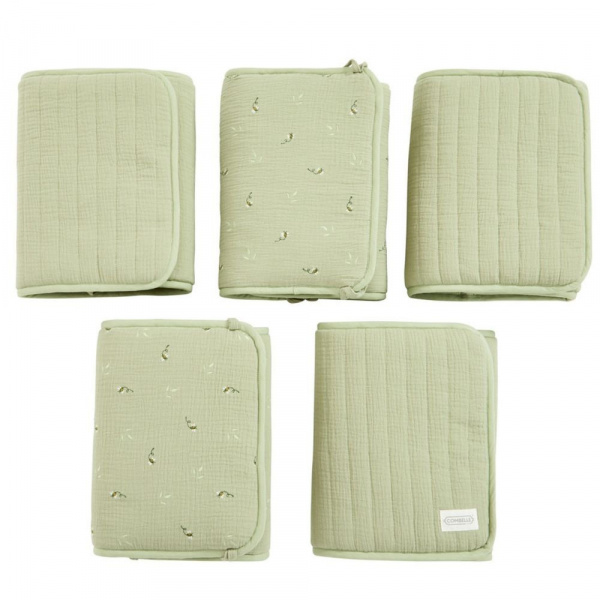 Protège barreaux de lit modulable bucolique vert Combelle