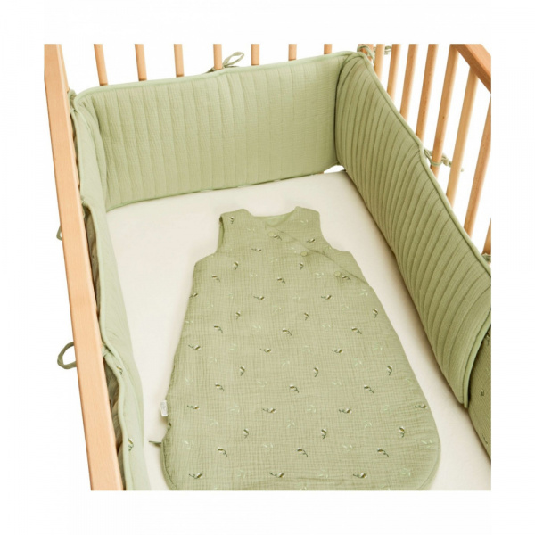 Protège barreaux de lit modulable bucolique vert Combelle