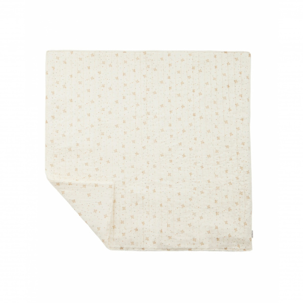 Couverture matelassée 100 x 100 cm hirondelle ecru Combelle