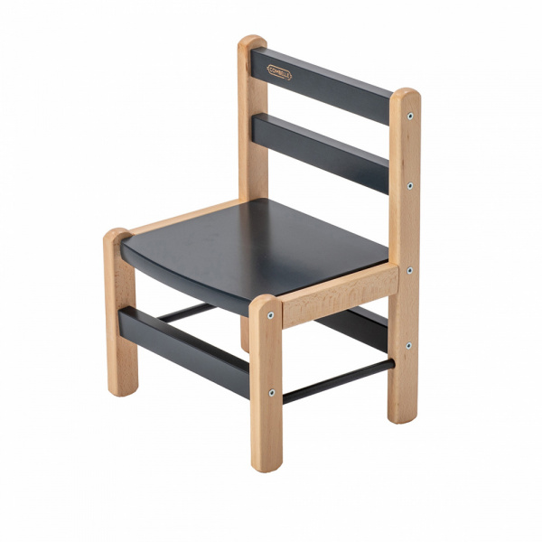 Petite chaise basse enfant louise anthracite Combelle