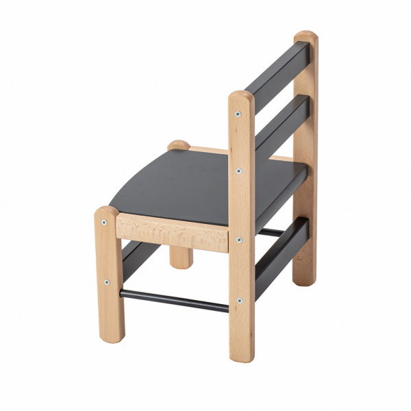 Petite chaise basse enfant louise anthracite Combelle