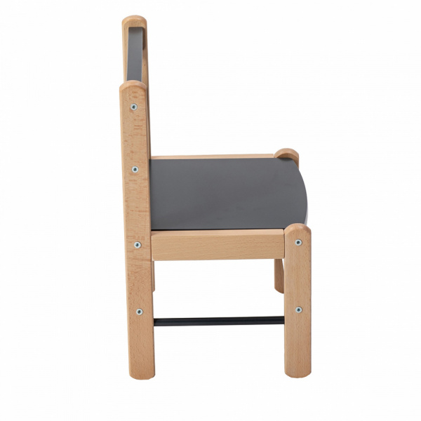 Petite chaise basse enfant louise anthracite Combelle