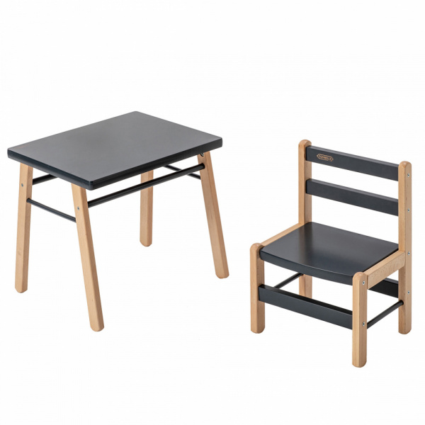Petite chaise basse enfant louise anthracite Combelle