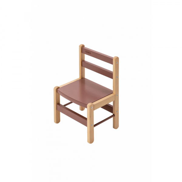 Petite chaise basse enfant louise vernis naturel Combelle