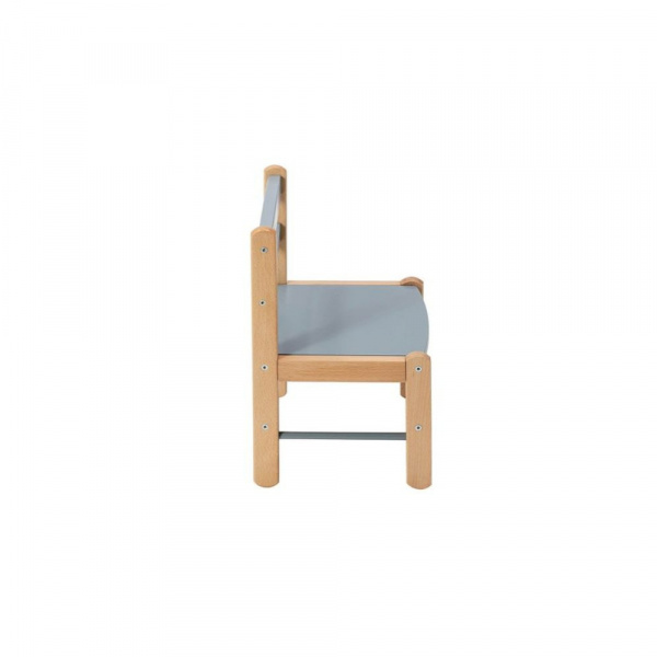 Petite chaise basse enfant louise vernis naturel Combelle