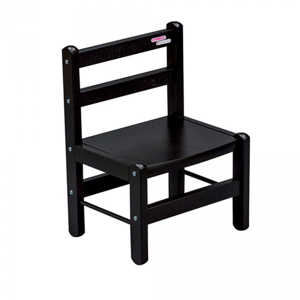 Chaise basse laque noir Combelle