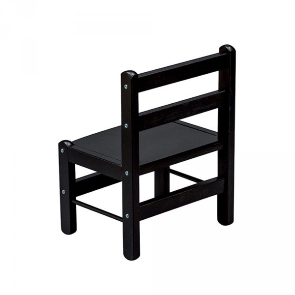Chaise basse laque noir Combelle