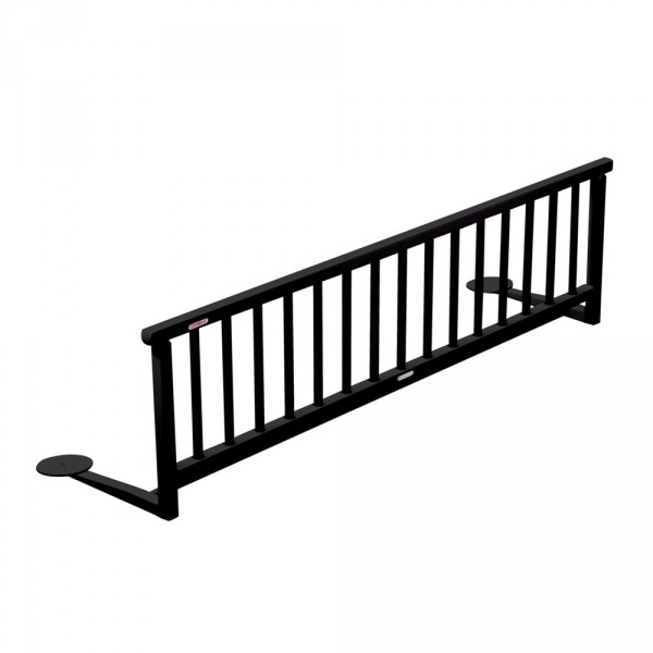 Barrière de lit 35x127cm laque noir Combelle