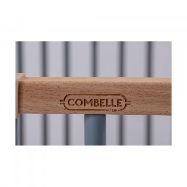 Parc octogonal bébé en bois basile hybride bleu gris Combelle