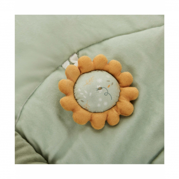 Tapis d'éveil ouatiné avec arche de jeux vert Combelle