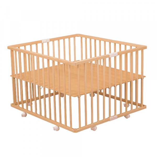 Parc bébé pliable gaby vernis naturel Combelle