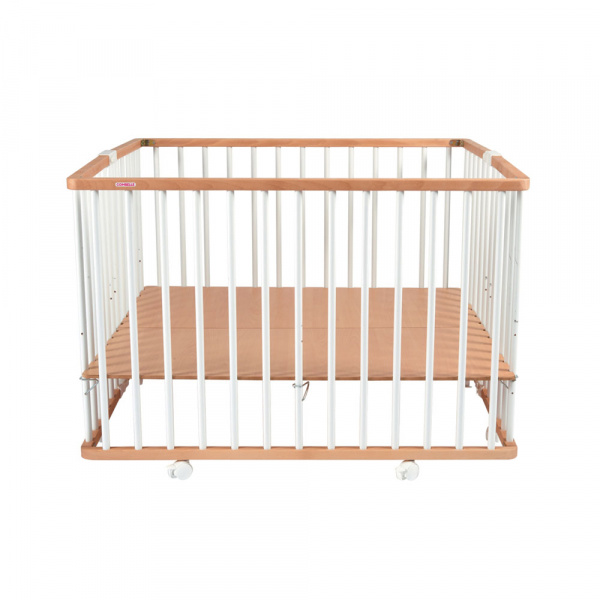 Parc bébé pliable gaby vernis naturel Combelle