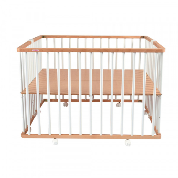 Parc bébé pliable gaby vernis naturel Combelle