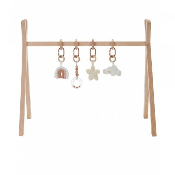 Arche de jeux en bois avec son set d'activités ecru Combelle